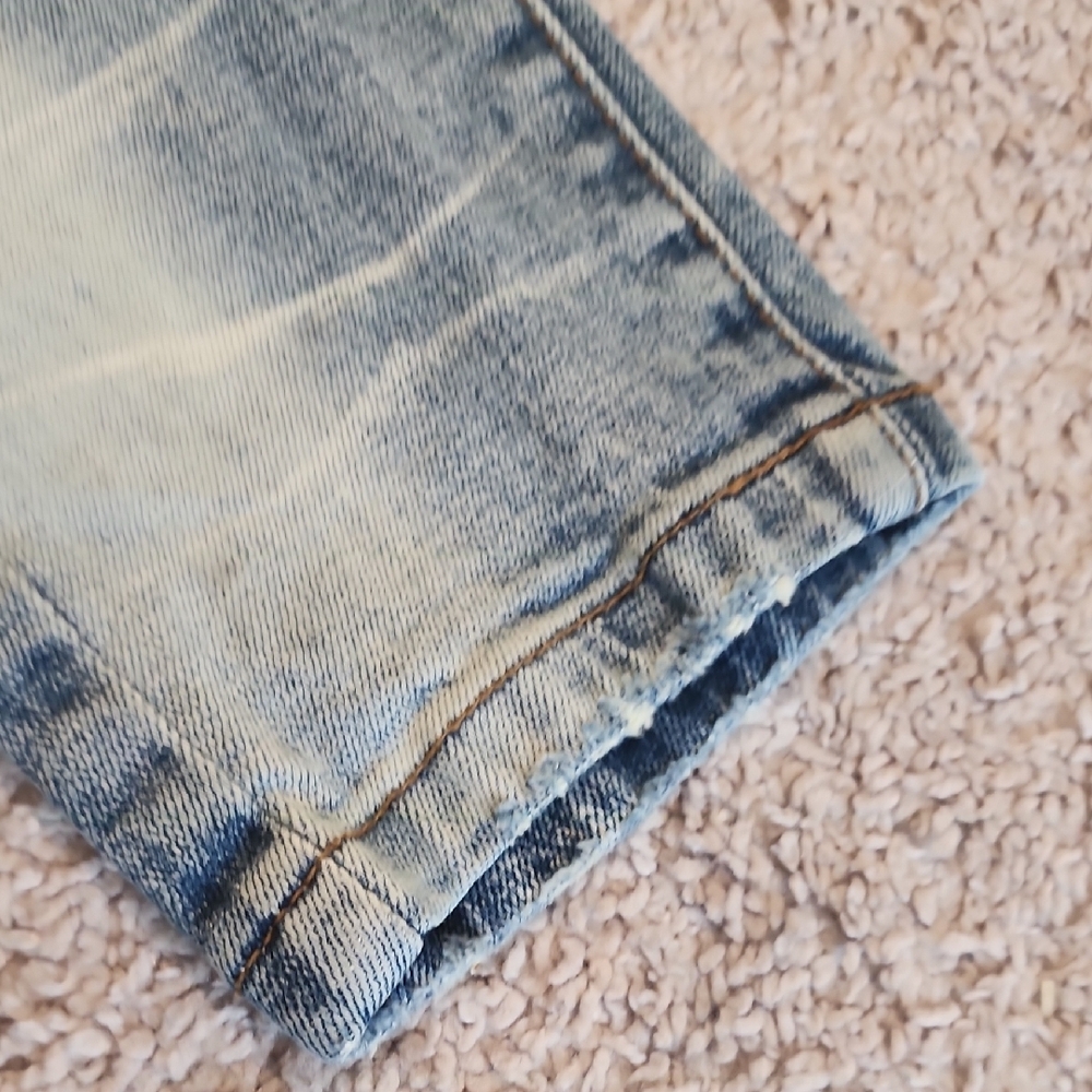 THRT Denim - Blue Skinny Jeans with Distressed Details - 30" Waist - Picture 5 of 13
